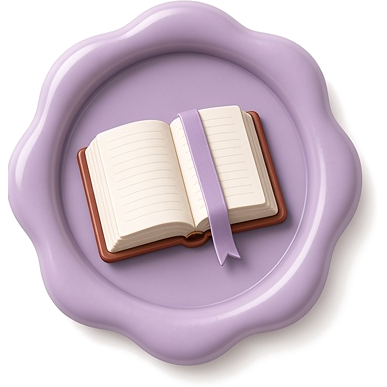 Wax seal with an open Bible